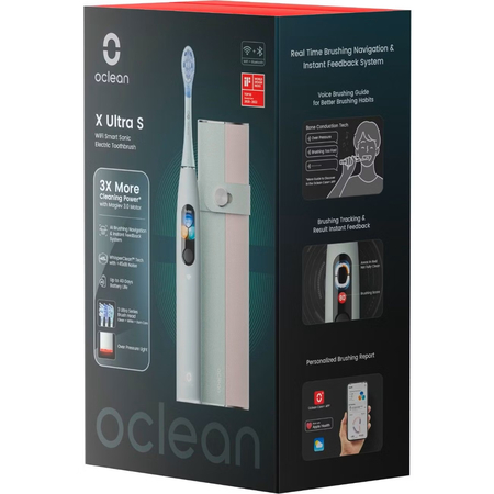 Зубная щетка Oclean X Ultra Set Green, Цвет: Зеленый, изображение 10 - GOODMi
