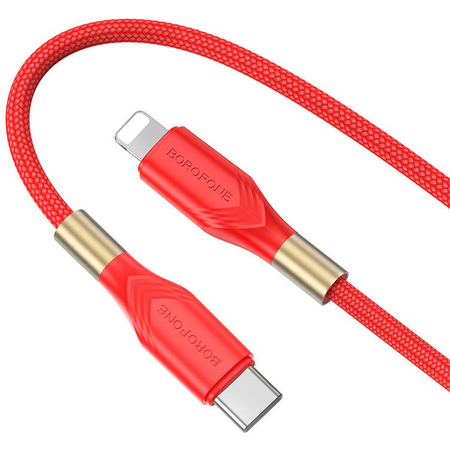 Кабель Borofone BX92 Type-C/Lightning нейлоновый 1m Red, изображение 3 - GOODMi