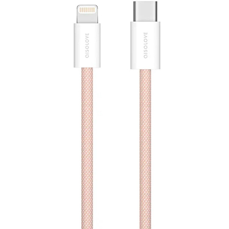 Кабель SOLOVE DW6 Type-C/Lightning 20W PD 2 м Pink, Цвет: Розовый - GOODMi