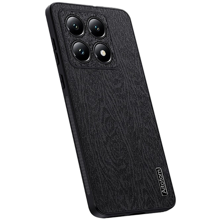 Чехол-накладка фактура дерева для Xiaomi 14T Pro Black, Основной цвет: Черный, изображение 2 - GOODMi