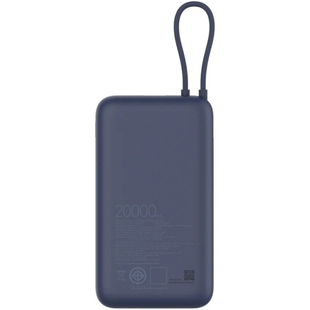 Внешний аккумулятор Xiaomi 33W Power Bank With Cable 20000mAh (PB2030MI) Blue, Цвет: Синий, изображение 4 - GOODMi