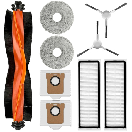 Комплект аксессуаров для робота-пылесоса Xiaomi X20 Plus (основная,2 фибры, 2 фильтра , 2 мешка, 2 боковые) - GOODMi