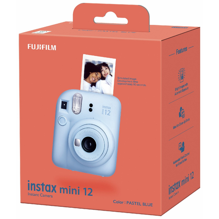 Фотоаппарат Fujifilm Instax Mini 12 (Pastel Blue), Цвет: Голубой, изображение 10 - GOODMi