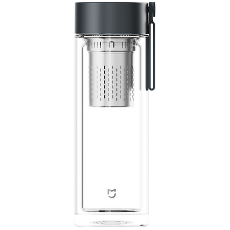 Термос для заваривания Mijia Double-layer Glass Pearl Black, Цвет: Черный - GOODMi