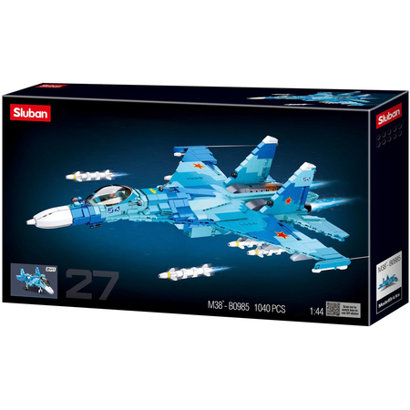 Конструктор Sluban СУ-27 (M38-B0985), изображение 3 - GOODMi