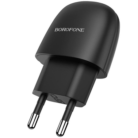 Сетевое зарядное устройство Borofone BA49A (2.1A) + кабель Type-C Black, изображение 2 - GOODMi