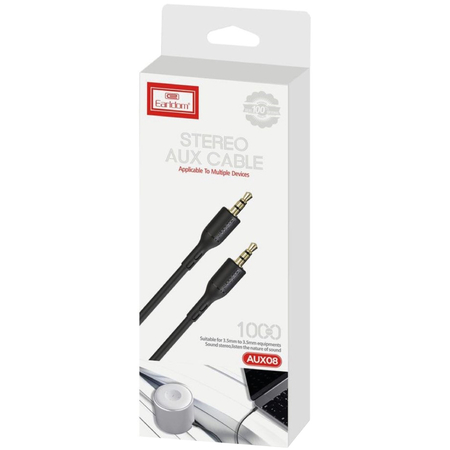 AUX кабель Earldom AUX08 3m Черный, изображение 2 - GOODMi