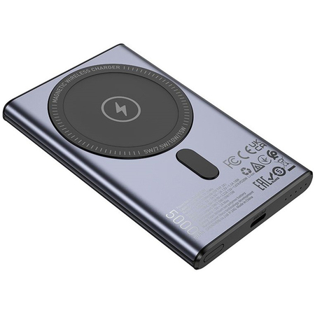 Внешний аккумулятор HOCO Q32 Bird MagSafe Gray, Цвет: Серый, изображение 2 - GOODMi