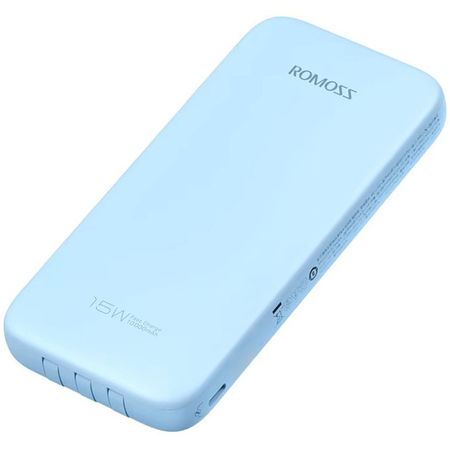 Внешний аккумулятор Romoss PHC10 10000 mAh Blue, Цвет: Голубой, изображение 4 - GOODMi
