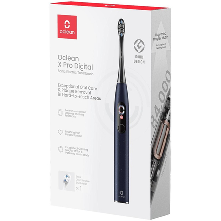 Зубная щетка Oclean X Pro Digital Dark Blue, Цвет: Синий, изображение 9 - GOODMi