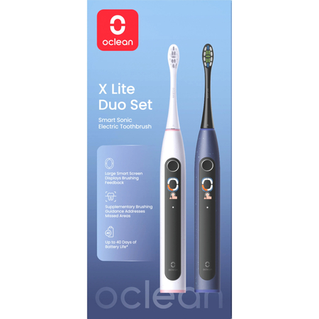 Зубная щетка Oclean X Lite Duo Set Gray-Blue, изображение 13 - GOODMi