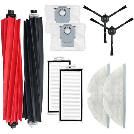 Комплект аксессуаров для робота-пылесоса Roborock Q8 Max Plus (основная,2 фибры, 2 фильтра , 2 боковые, 2 мешка) - GOODMi