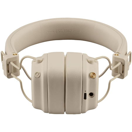 Беспроводные наушники Marshall Major V Cream, Основной цвет наушников: Бежевый, изображение 5 - GOODMi