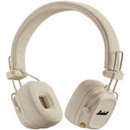 Беспроводные наушники Marshall Major V Cream, Основной цвет наушников: Бежевый, изображение 2 - GOODMi