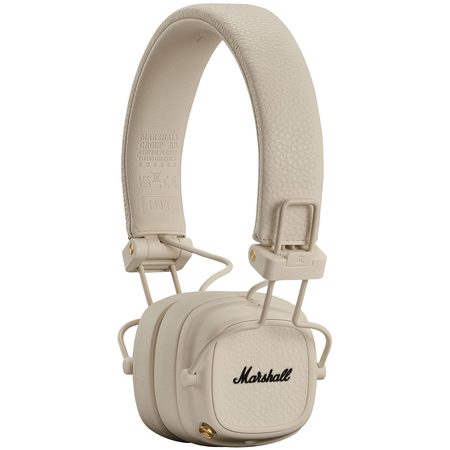 Беспроводные наушники Marshall Major V Cream, Основной цвет наушников: Бежевый, изображение 7 - GOODMi