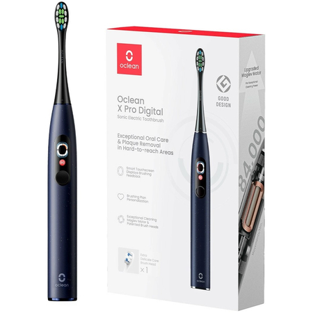 Зубная щетка Oclean X Pro Digital Dark Blue, Цвет: Синий, изображение 8 - GOODMi
