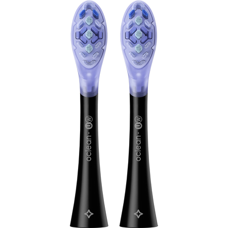 Сменные насадки для зубной щетки Oclean Ultra White Black (2 шт), Цвет: Черный - GOODMi