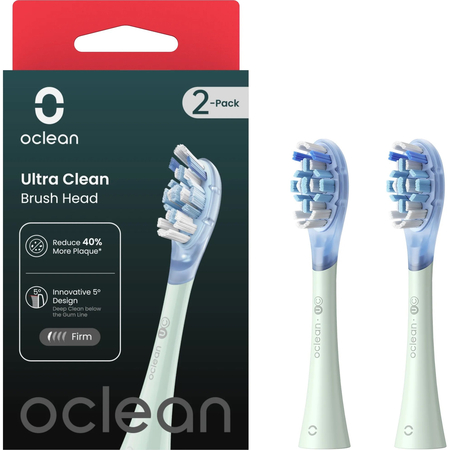 Сменные насадки для зубной щетки Oclean Ultra Clean Green (2 шт), Цвет: Зеленый, изображение 5 - GOODMi