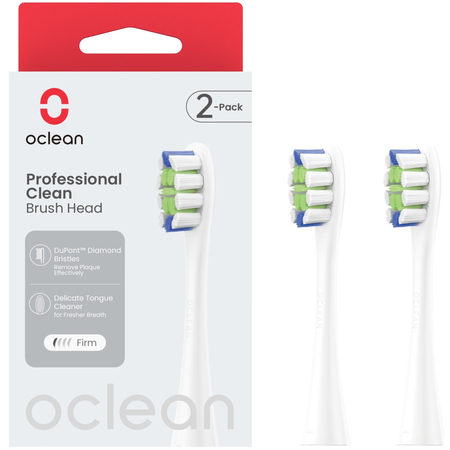 Сменные насадки для зубной щетки Oclean Professional Clean P1C1 (2 шт), изображение 2 - GOODMi