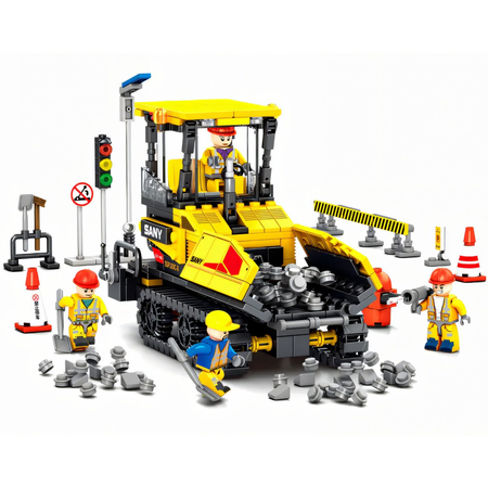Конструктор Sembo SANY Heavy Industry Асфальтоукладчик (712020) - GOODMi