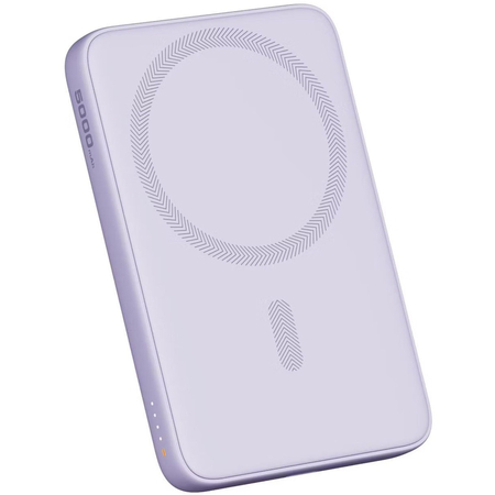 Внешний аккумулятор Aukey Magnetic PB-MS03 5000mAh (Magsafe 20w) Violet, Цвет: Фиолетовый, изображение 2 - GOODMi