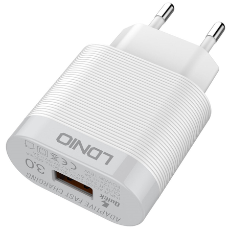 Зарядное устройство LDNIO A303Q 18W USB*3A + кабель Type-C White, изображение 12 - GOODMi