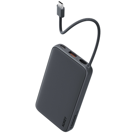 Внешний аккумулятор Aukey Sprint Cable PB-Y53P 10000mAh 20W Grey, изображение 4 - GOODMi
