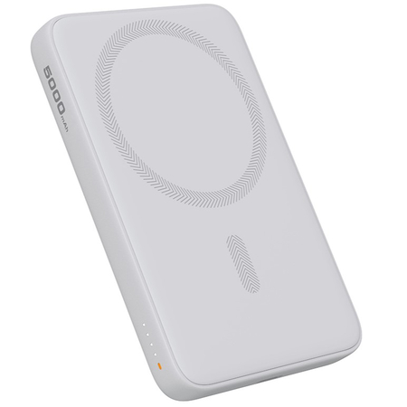 Внешний аккумулятор Aukey Magnetic PB-MS03 5000mAh (MagSafe) White, Цвет: Белый, изображение 2 - GOODMi