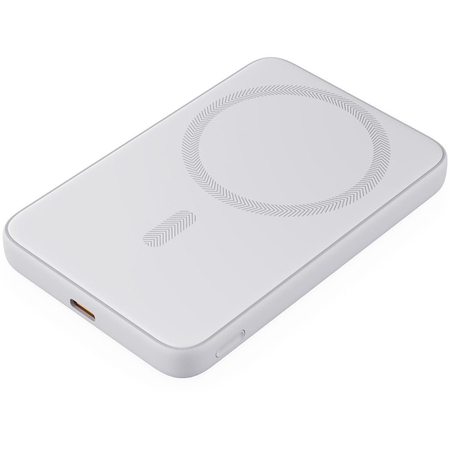 Внешний аккумулятор Aukey Magnetic PB-MS03 5000mAh (MagSafe) White, Цвет: Белый, изображение 3 - GOODMi
