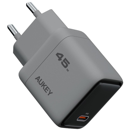 Сетевое зарядное устройство Aukey Comet 45W Gray, Цвет: Серый - GOODMi