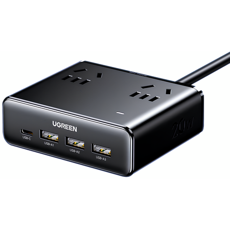 Настольная зарядная станция UGREEN S6 (4USB), Цвет: Черный - GOODMi