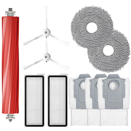 Комплект аксессуаров для робота-пылесоса Roborock Qrevo (основная,2 фибры, 2 фильтра , 3 мешка, 2 боковые) - GOODMi