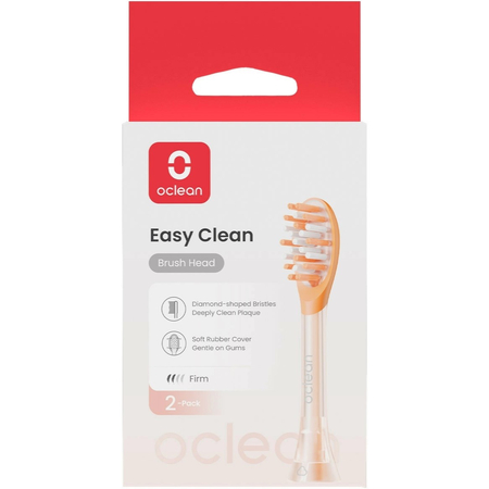 Комплект насадок Oclean Ease Clean Orange (2 шт), Цвет: Оранжевый, изображение 6 - GOODMi