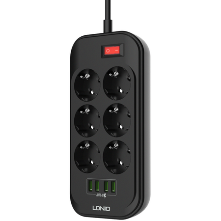 Сетевой фильтр LDNIO SE6403 (6 розеток, 4 USB), изображение 8 - GOODMi