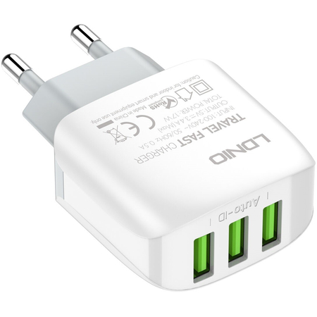 Сетевое зарядное устройство LDNIO A3312 17W + кабель Type-C 1m White, изображение 5 - GOODMi