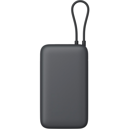 Внешний аккумулятор Xiaomi Power Bank 20000mAh Integrated Cable (PB2020MI) Black, Цвет: Черный, изображение 4 - GOODMi