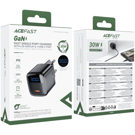 Сетевое зарядное устройство ACEFAST A115 PD 30W Black, изображение 6 - GOODMi