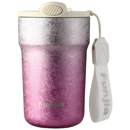 Титановая термокружка Funjia 420ml Pink - GOODMi
