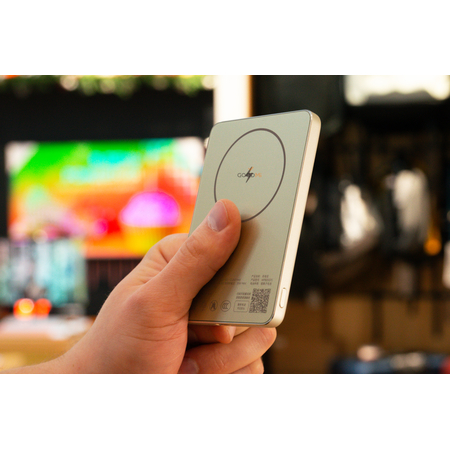 Внешний аккумулятор Xiaomi Super Slim Magnetic Power Bank 5000 Gold, Цвет: Золотистый, изображение 8 - GOODMi