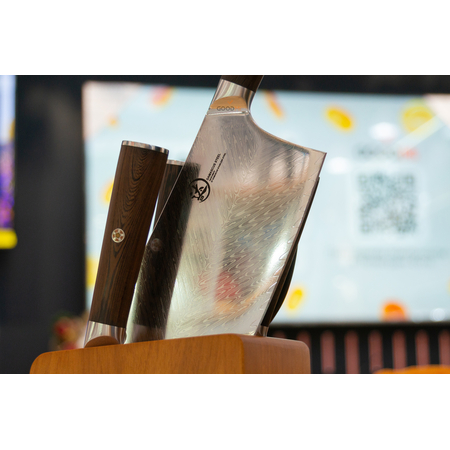 Набор ножей из дамасской стали Damascus Knife Sets (4 ножа, ножницы и подставка), изображение 14 - GOODMi