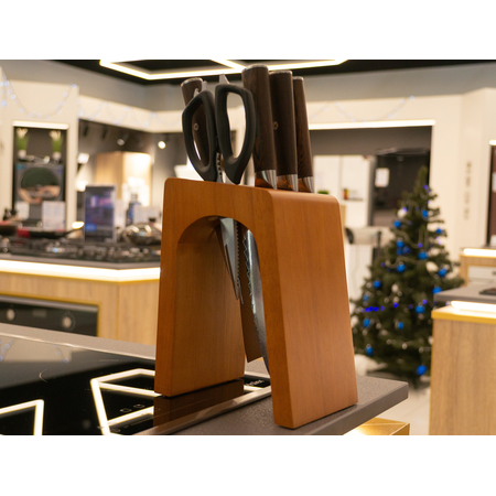 Набор ножей из дамасской стали Damascus Knife Sets (4 ножа, ножницы и подставка), изображение 9 - GOODMi