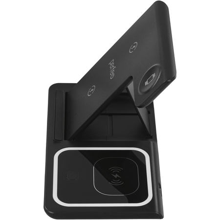 Беспроводное зарядное устройство 3 в 1 Perfeo PF_D1156 Черное, Цвет: Черный, изображение 4 - GOODMi