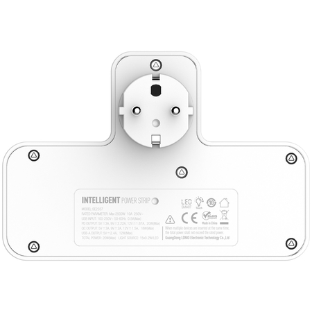 Сетевой фильтр LDNIO SE2337 Белый, изображение 5 - GOODMi