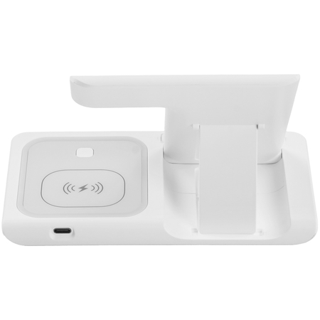 Беспроводное зарядное устройство 3 в 1 Perfeo PF_D1141 Белое, Цвет: Белый, изображение 4 - GOODMi