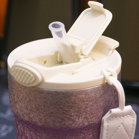 Титановая термокружка Funjia 420ml Pink, изображение 5 - GOODMi