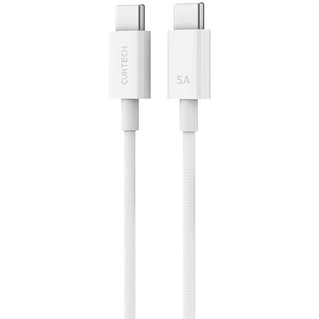 Кабель Cuktech CTC520P USB-C to USB-C 240W 2м Белый, изображение 2 - GOODMi