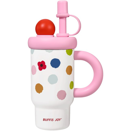 Термокружка Buffi5 Joy 730мл Цветы, Цвет: Розовый - GOODMi