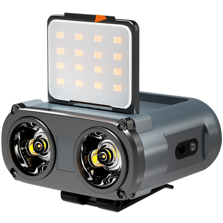 Фонарь налобный Warsun Pro 1500mAh Серый - GOODMi