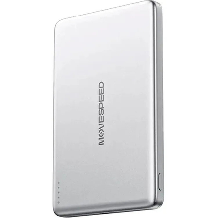 Внешний аккумулятор Movespeed MSP07 5000mAh Серебристый, Цвет: Серебристый, изображение 2 - GOODMi