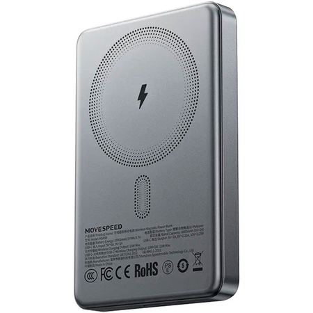 Внешний аккумулятор Movespeed MSP08 10000mAh Серый, Цвет: Серый, изображение 2 - GOODMi
